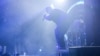The rapper OTOY (Vyacheslav Drofa) performs at a concert in Kyiv.