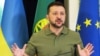 Ukrainian President Volodymyr Zelenskiy addresses a press conference with the Portuguese prime minister on May 28.