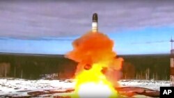 While Russia has not formally withdrawn from the treaty, which limits the two sides' deployed strategic nuclear arsenals, Russia's suspension, announced on February 21, imperils the arms control treaty. (file photo)