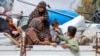 Palestinians fleeing Rafah earlier this month