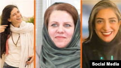 From left to right: Nasim Soltanbeigi, Saeedeh Shafiei, and Mehrnoush Zarei