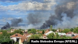 Пожар во скопско Вардариште во близина на населбата Лисиче, 31 август 2025