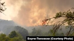 Пожари во Македонија. Илустрација. 