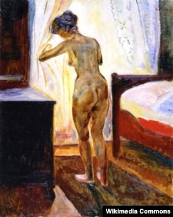 Эдвард Мунк, «Раніца (Голая каля акна)», 1902