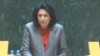 Salome Zurabishvili speaking to parliament on March 4.