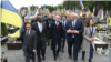Міністры замежных справаў эўрапейскіх краін і высокі прадстаўнік ЭЗ Кая Калас наведваюць Украіну ў Дзень Эўропы. Львоў, 9 траўня 2025 году
