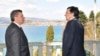 Hose Manuel Baroso gjatë takimit me presidentin e Maqedonisë, Gjorgje Ivanov. Ohër 09 prill 2011 